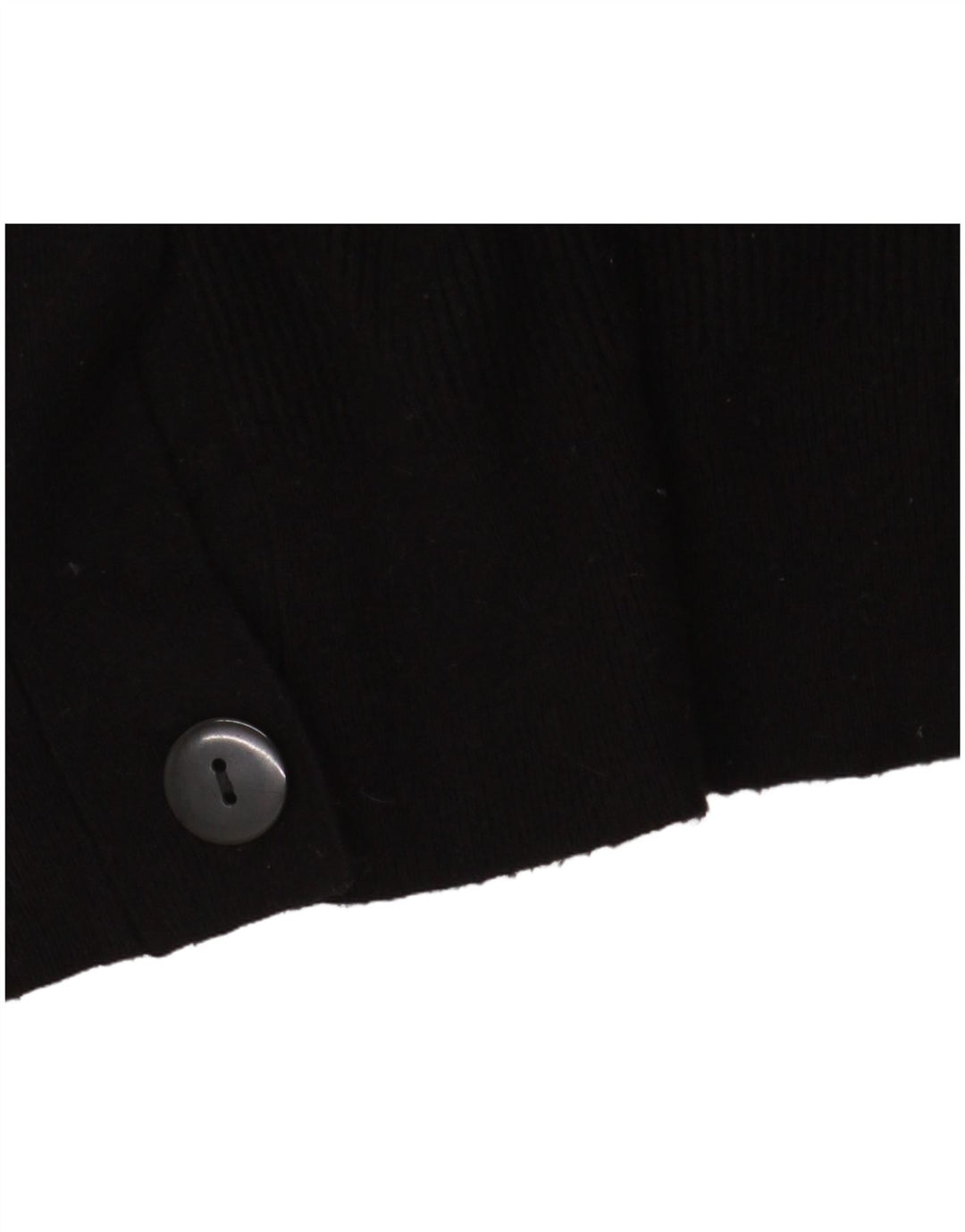 Zara Damen Crop Oversized Cardigan Pullover UK 10 Small Schwarze Viskose