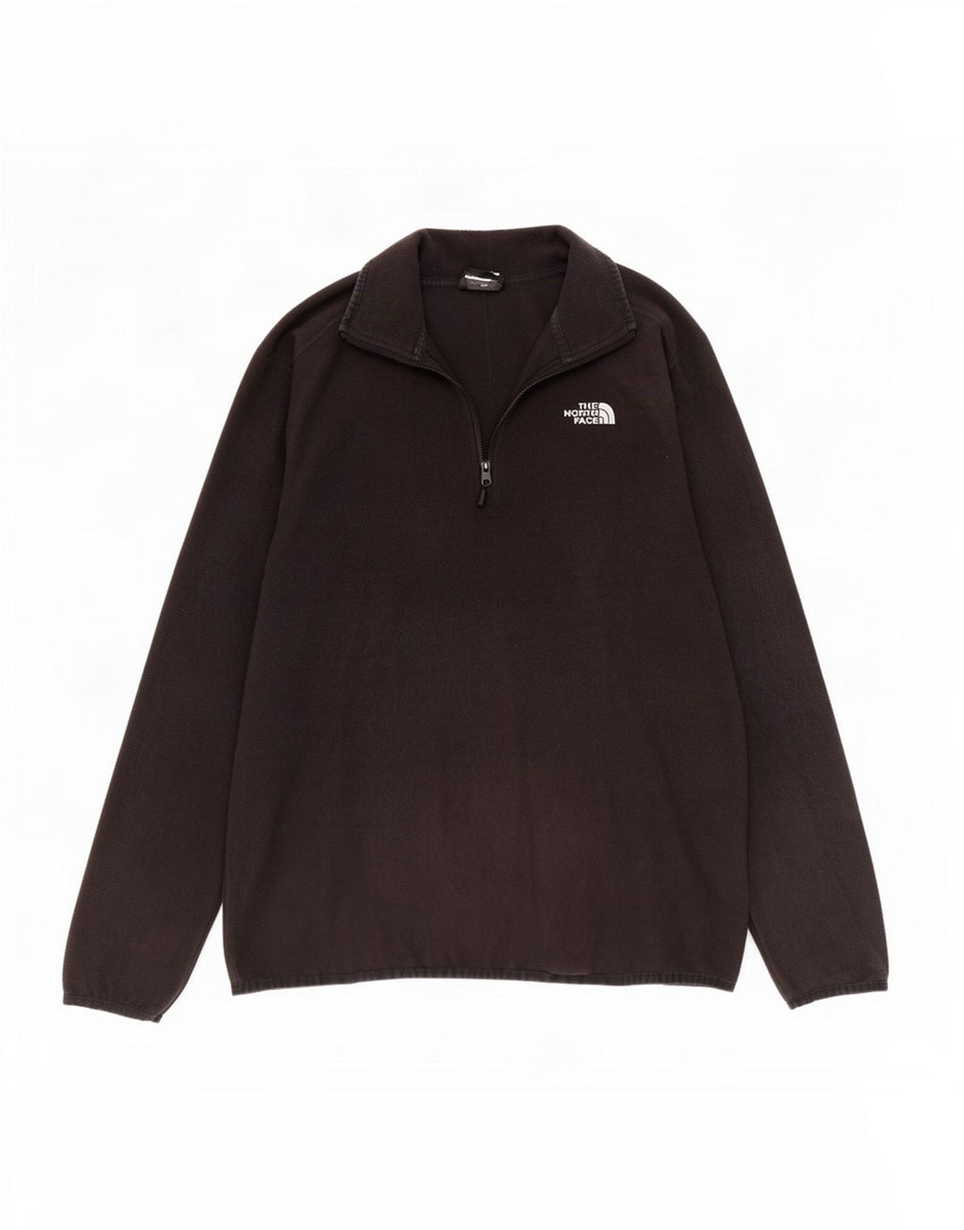 The North Face Herren-Fleecepullover mit Reißverschluss am Hals, Mittelschwarzes Polyester