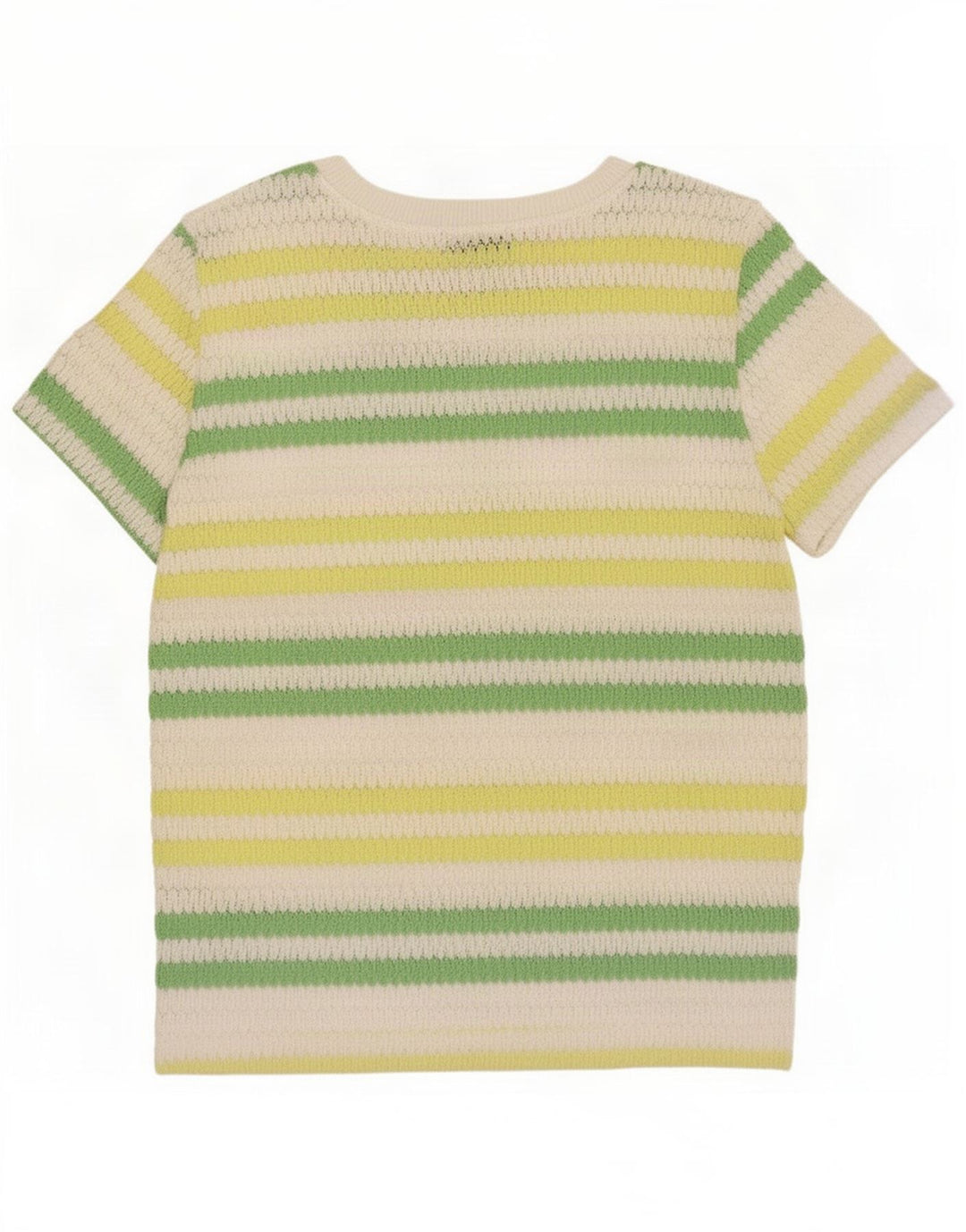 Zara Damen-Strickblusenoberteil, UK 10, klein, mehrfarbig, gestreift, Polyester