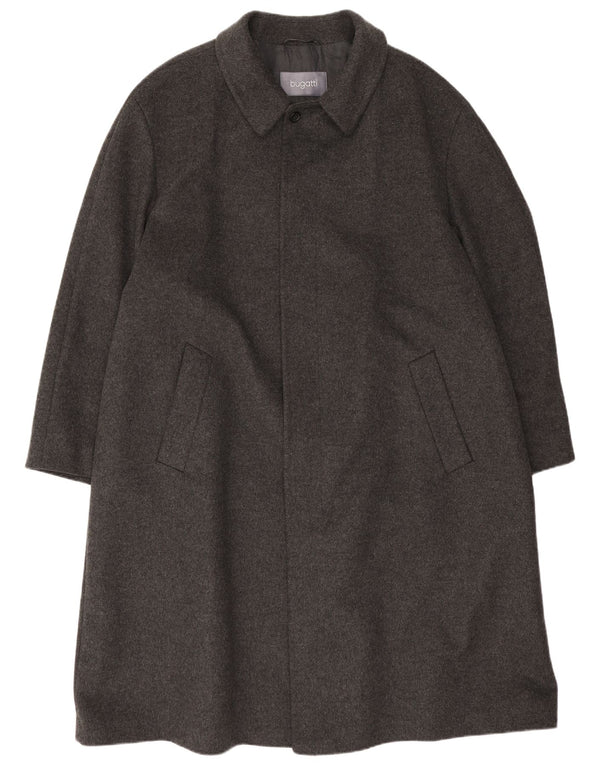 Bugatti Herrenmantel UK 42 XL Graue Wolle