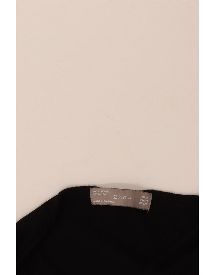 Offener Cardigan für Damen von Zara, Gr. 12, Mittelschwarz, Viskose