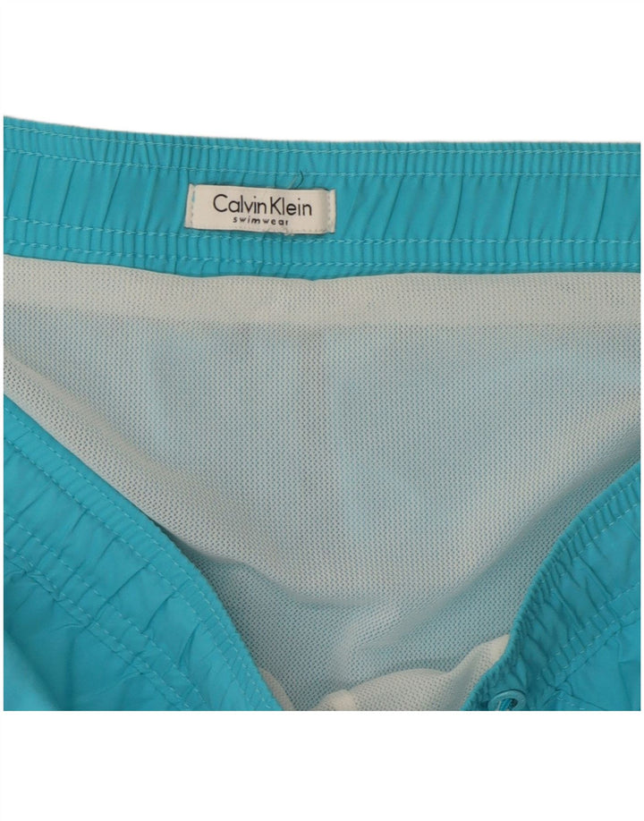 Calvin Klein Herren Badeshorts mit Grafik, Größe L, Blau, Strand
