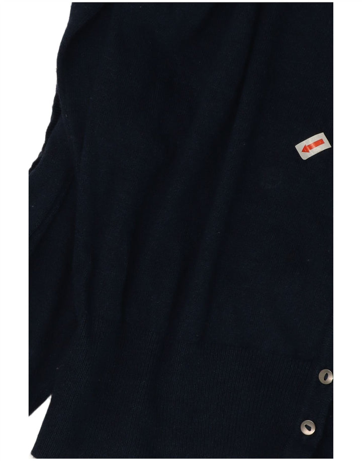 Marks & Spencer Damen-Cardigan-Pullover UK 12 Mittelmarineblaue Viskose