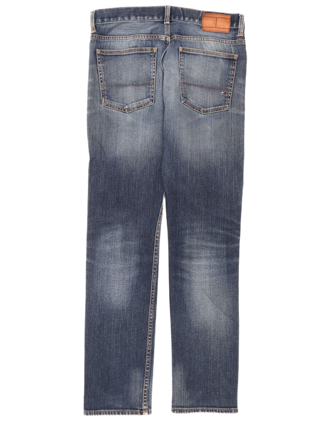 Tommy Hilfiger Herren Bleecker Straight Jeans W32 L32 Blaue Baumwolle