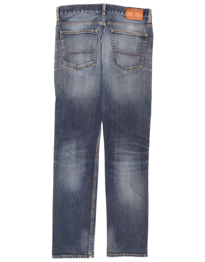 Tommy Hilfiger Herren Bleecker Straight Jeans W32 L32 Blaue Baumwolle