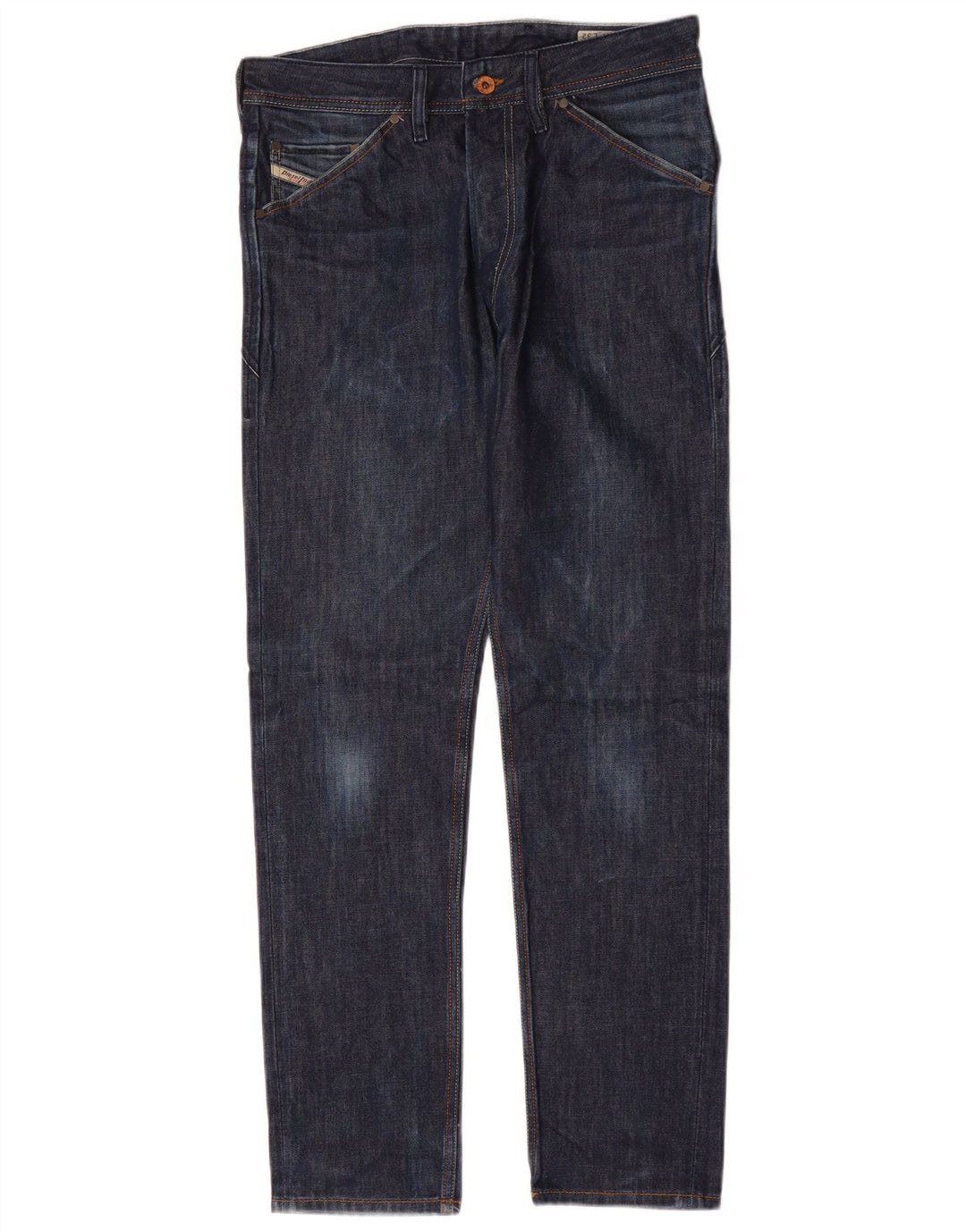 DIESEL Herren Slim Jeans W30 L32 Marineblaue Baumwolle