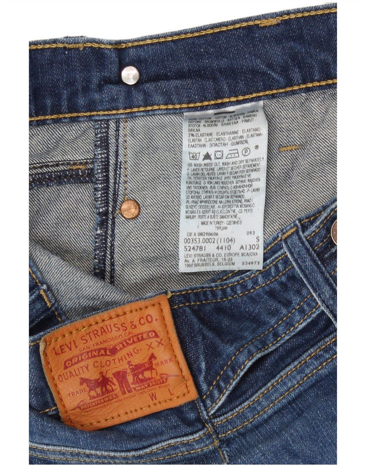 Levi's Damen Jeansshorts W30 mittelblaue Baumwolle