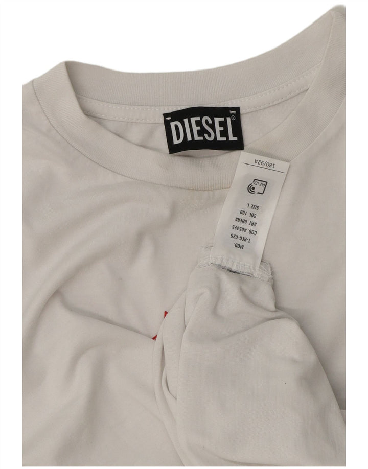 Diesel T-Shirt mit Grafik für Jungen, 13–14 Jahre, Größe L, Weiß