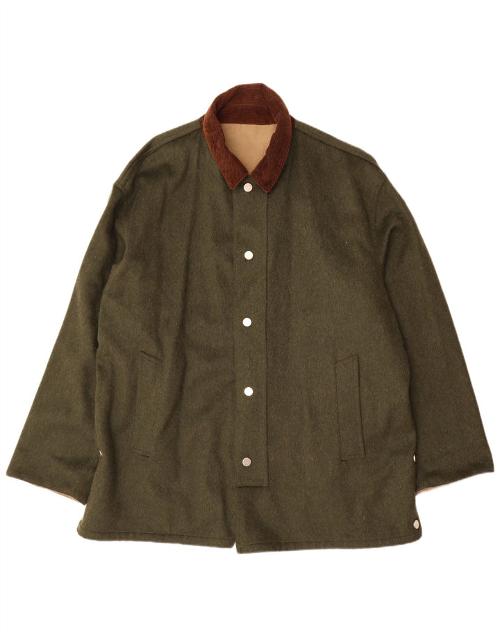 Aquascutum Herren Wendemantel UK 42 XL Grün