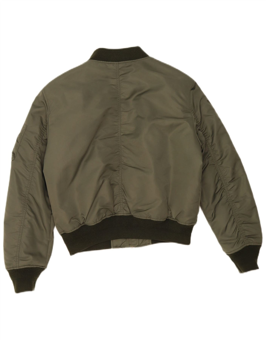 Superdry Damen Übergroße MA-1 Fliegerjacke UK 10 Small Khaki Colourblock