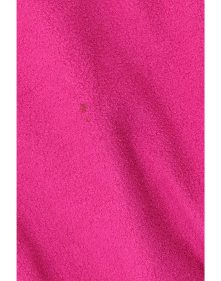 Tecnica Herren-Fleecepullover mit grafischem Reißverschluss und Kragen, groß, rosa, Polyester