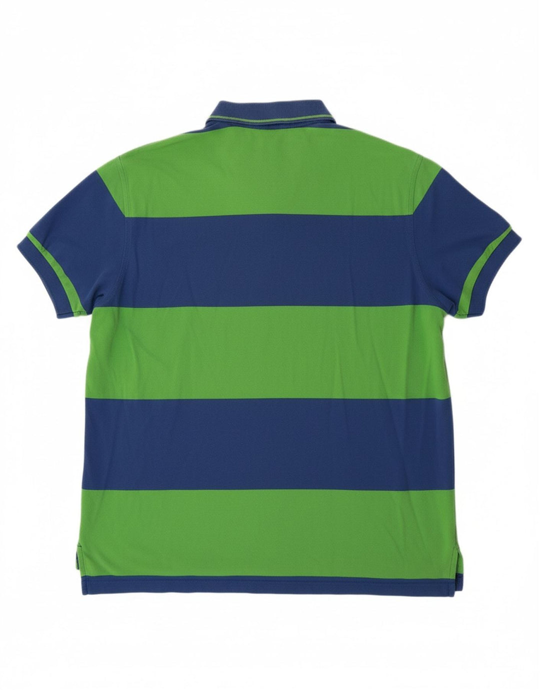 J. CREW Mens Polo Shirt Medium Green Colourblock