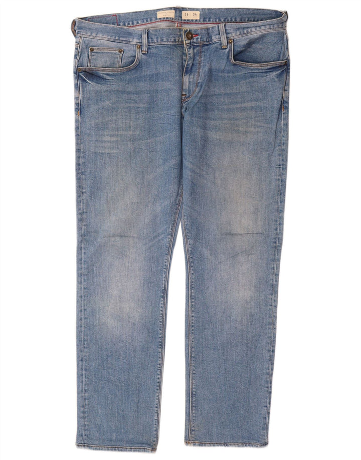 Tommy Hilfiger Herren Bleecker Slim Jeans W36 L30 Blaue Baumwolle