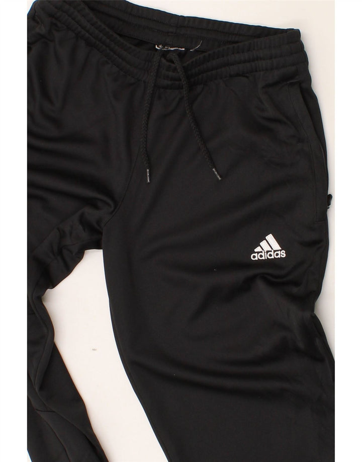 ADIDAS Boys Tracksuit Trousers 13-14 Years  Black Vintage Adidas and Second-Hand Adidas from Messina Hembry 
