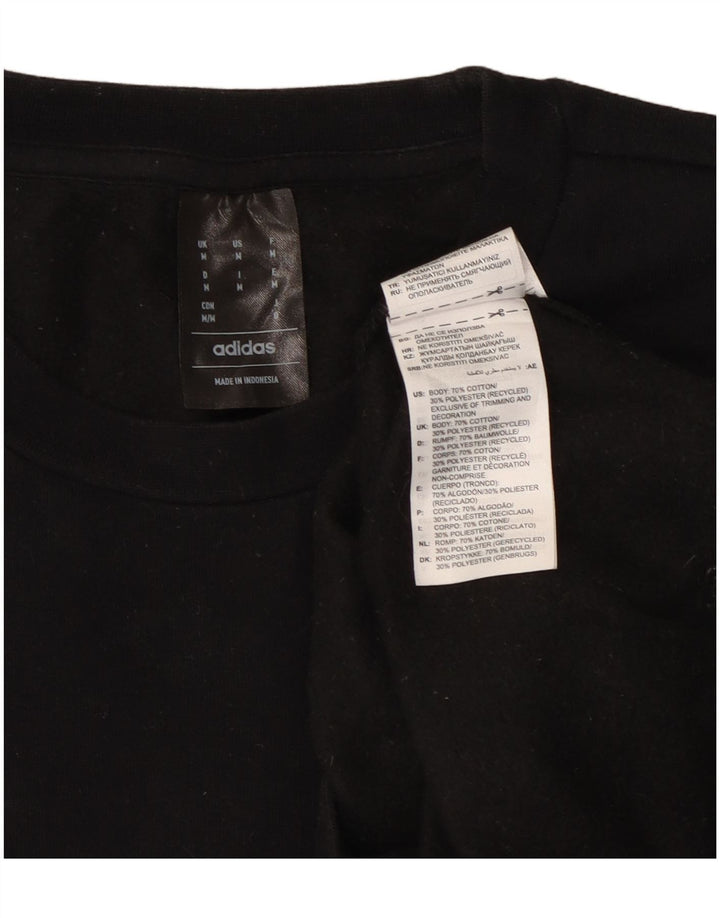 ADIDAS Herren Sweatshirt Pullover Medium Schwarz Baumwolle
