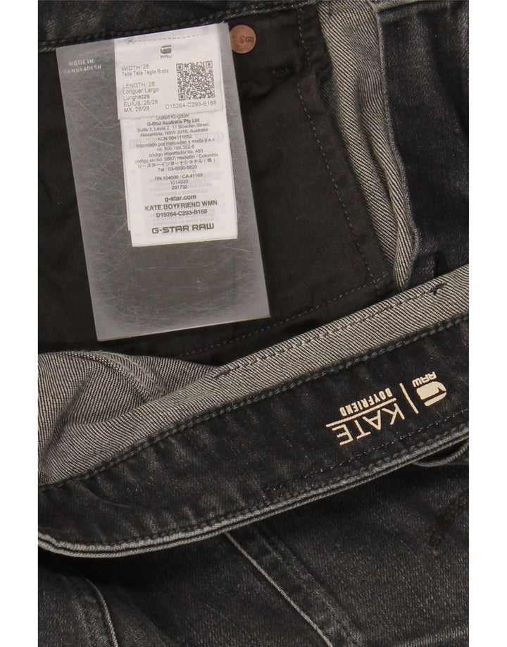 G-STAR Womens Kate Cropped Jeans W28 L24 Black Cotton