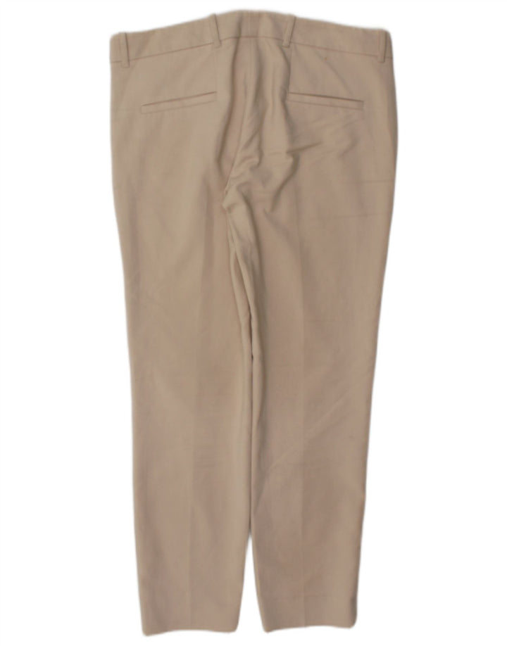Zara Slim Chino-Hose für Damen, mittelgroß, W28, L26, Beige, Baumwolle