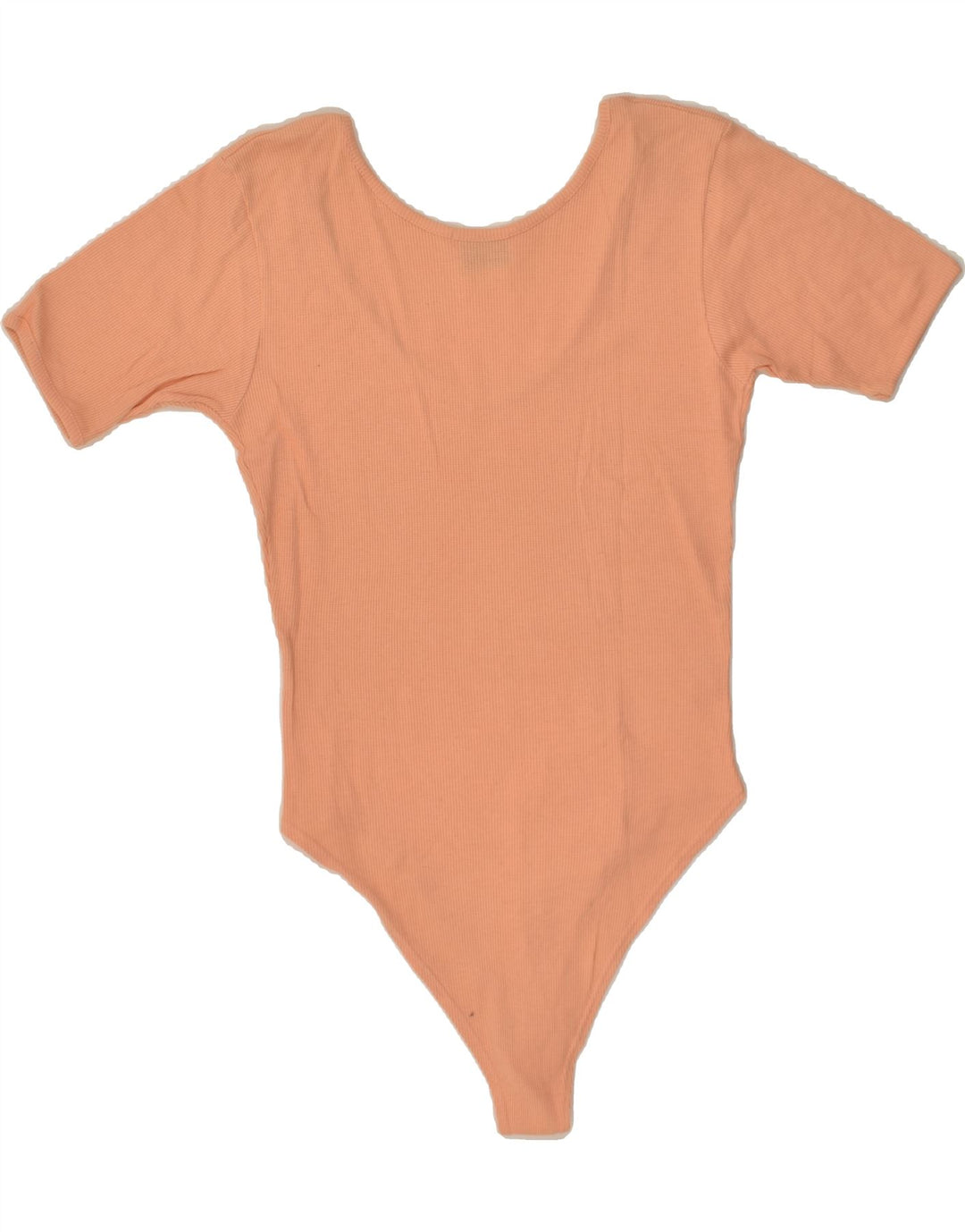 VINTAGE Womens Bodysuit UK 12 Medium Orange | Vintage Vintage | Thrift | Second-Hand Vintage | Used Clothing | Messina Hembry 