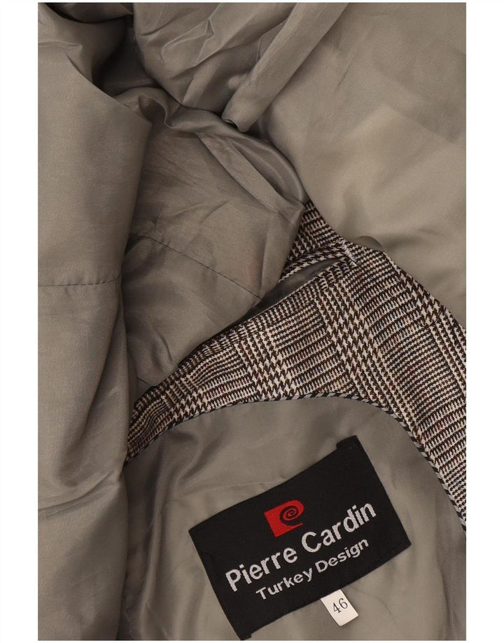 Pierre Cardin Herren-Blazer mit 1 Knopf, EU 46, kleiner grauer Hahnentrittmuster