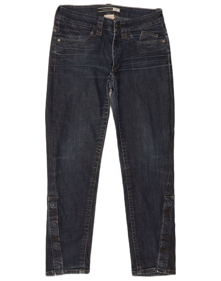 Sportmax Damen Slim Jeans W28 L26 Blaue Baumwolle