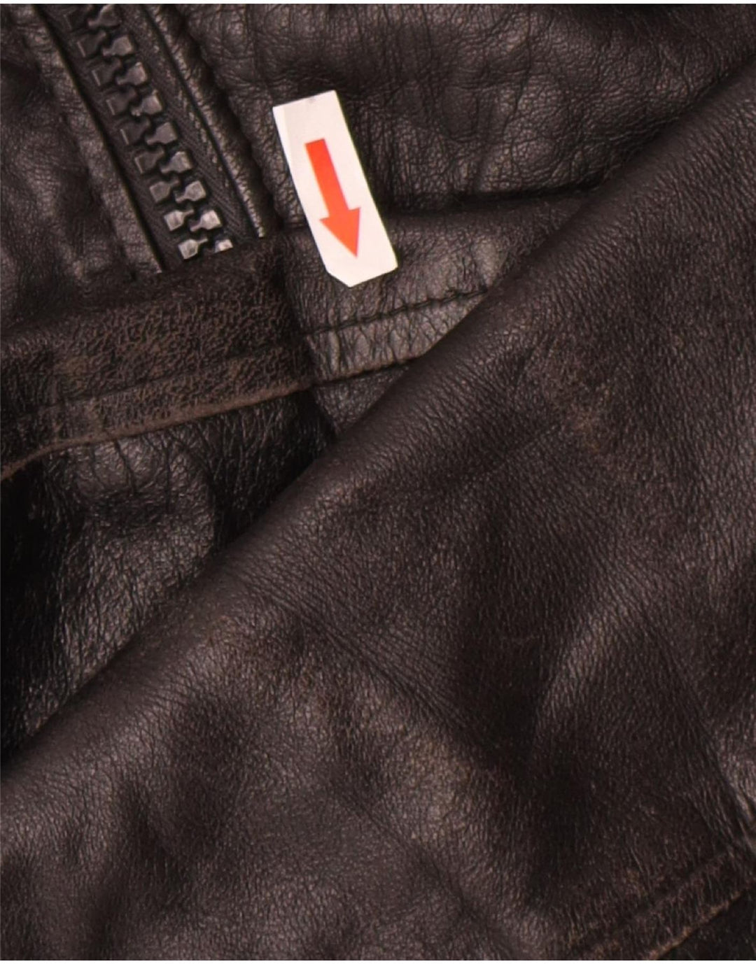 Vintage Herren Lederjacke UK 38 Medium Schwarz