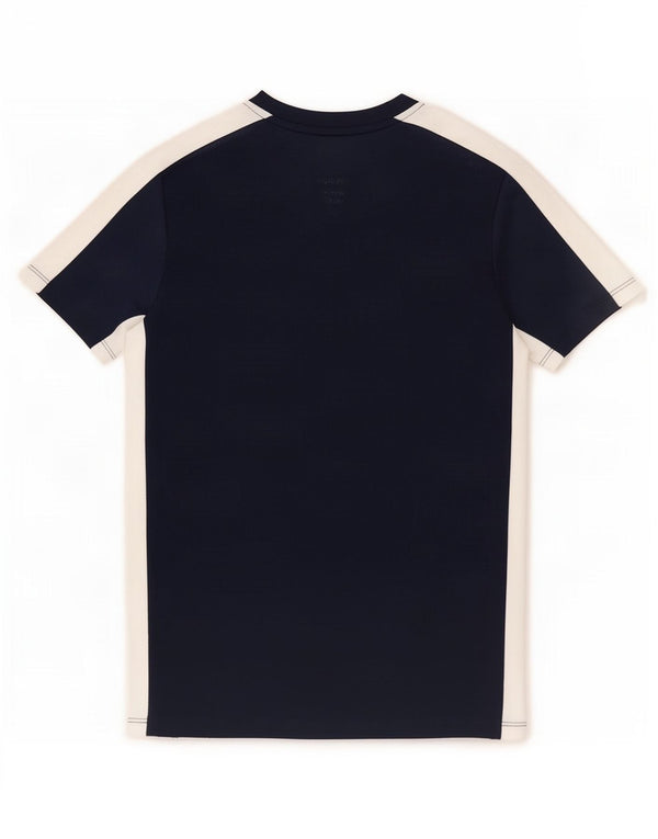 Nike Dri Fit T-Shirt für Jungen, 10–11 Jahre, mittelgroß, Marineblau, Farbblock