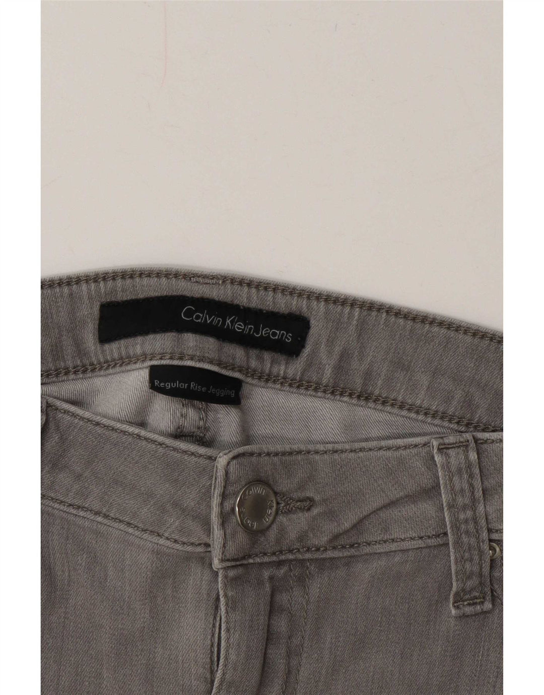 Calvin Klein Damen Jegging Jeans W30 L31 Grau