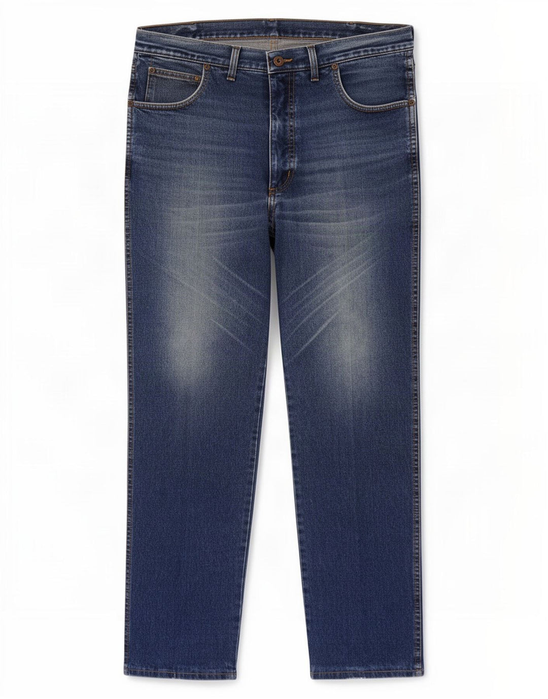 Wrangler Herren Ohio Straight Jeans W38 L32 Blaue Baumwolle