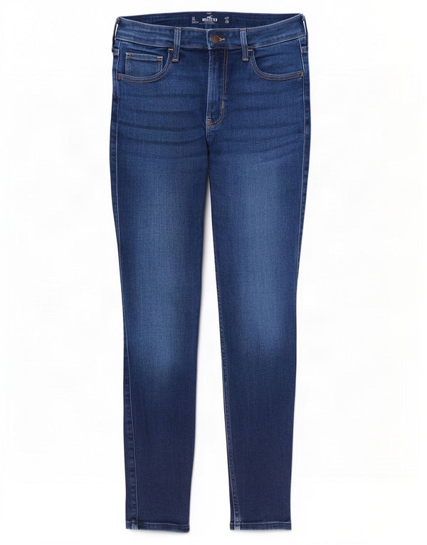 Hollister Damen High Rise Super Skinny Jeans US 5 Small W27 L26 Blau