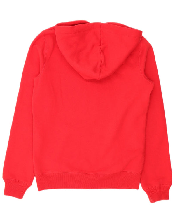Jack Wills Damen-Pullover mit grafischem Kapuzenpullover, Gr. 8, Rot, Baumwolle