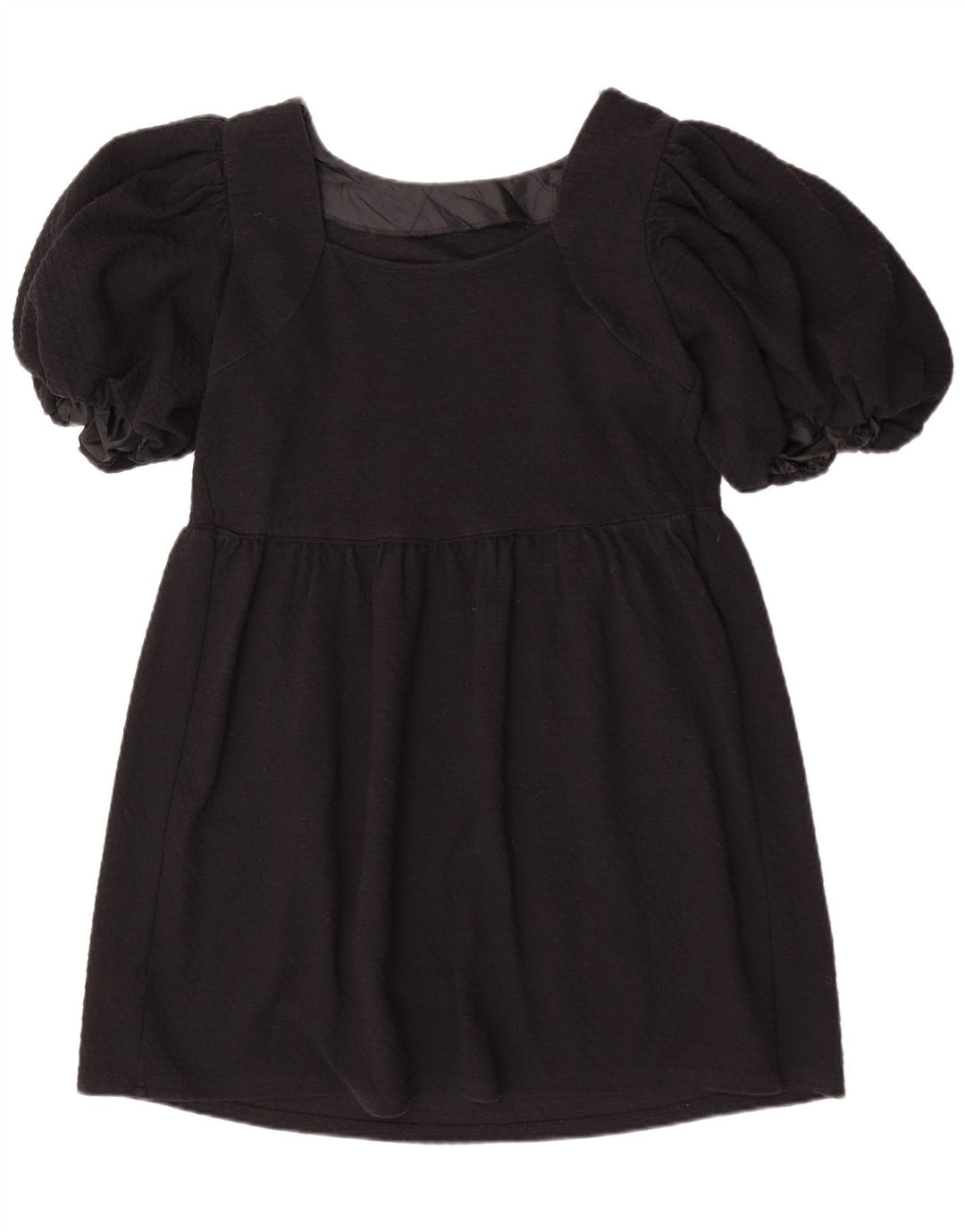 Topshop Damen Mini-Basic-Kleid UK 12 Mittelschwarzes Polyester