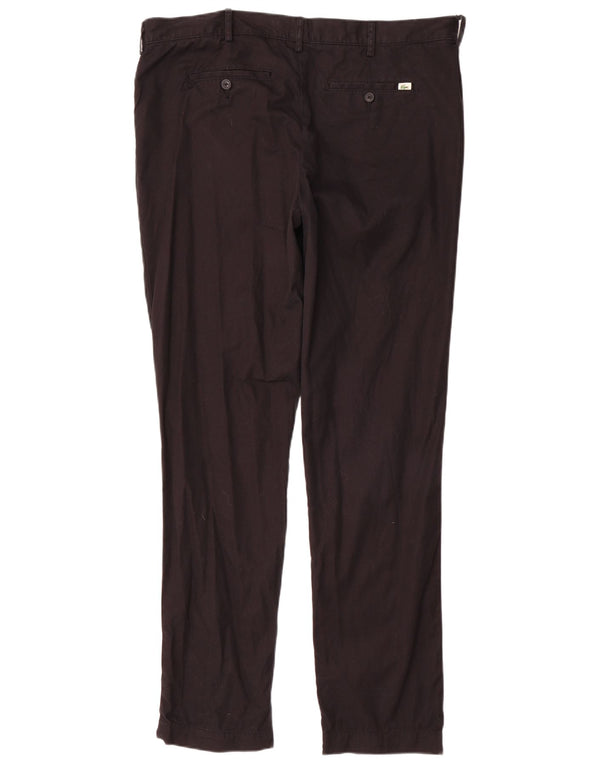 Lacoste Slim Chino-Hose für Herren, Größe 48, XL, B38, L34, schwarze Baumwolle