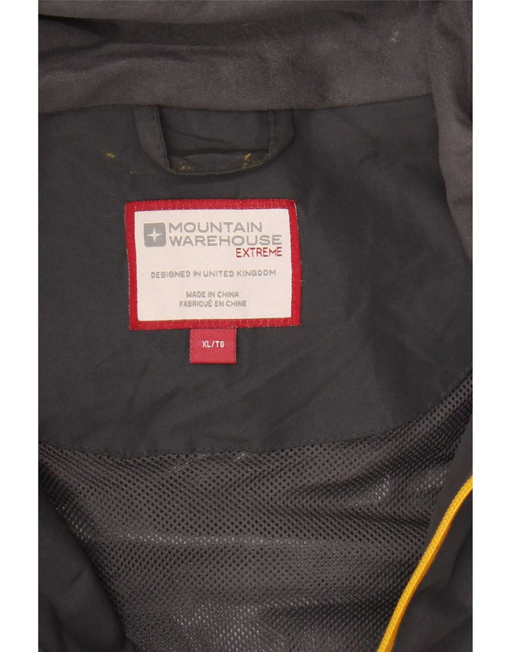Mountain Warehouse Herren-Windbreakerjacke mit Kapuze, UK 42, XL, grau, Polyester