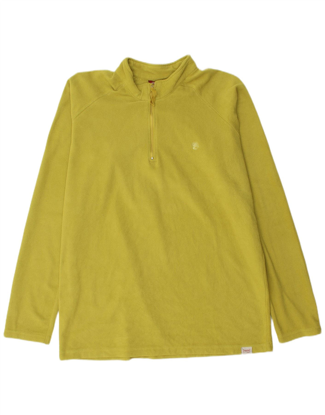 Carrera Herren-Fleecepullover mit Reißverschluss am Hals, 2XL, grünes Polyester