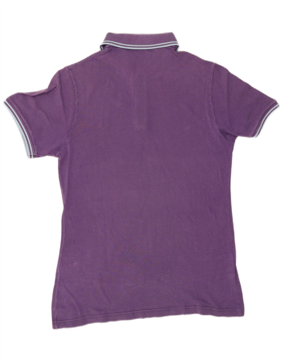 FRED PERRY Herren-Poloshirt aus mittelvioletter, gestreifter Baumwolle