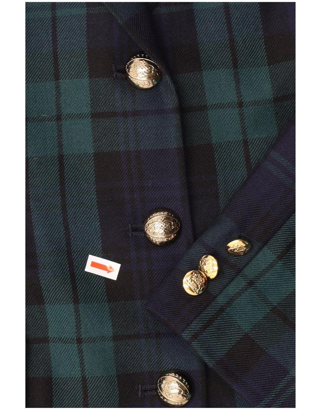 LUISA SPAGNOLI Damen Blazer Jacke IT 46 Large Green Plaid Classic