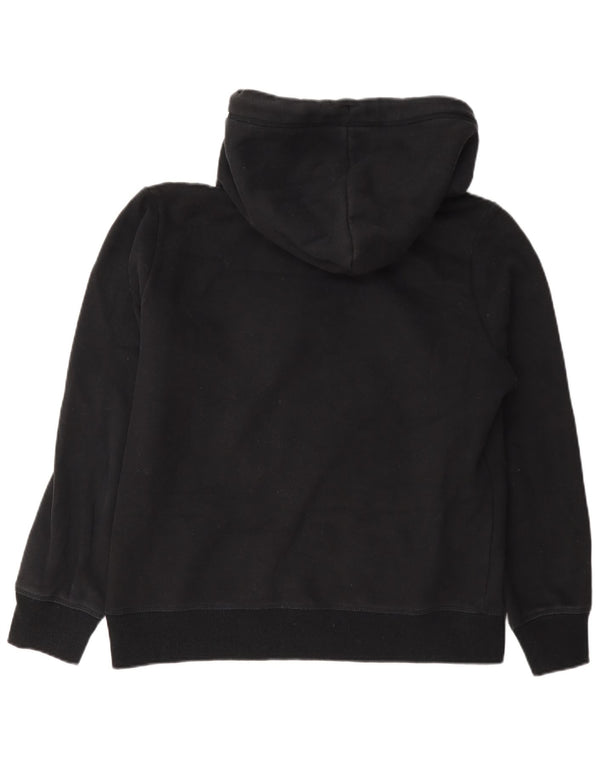 Superdry Damen-Kapuzenpullover mit regulärer Passform, UK 12, mittelschwarz, Baumwolle