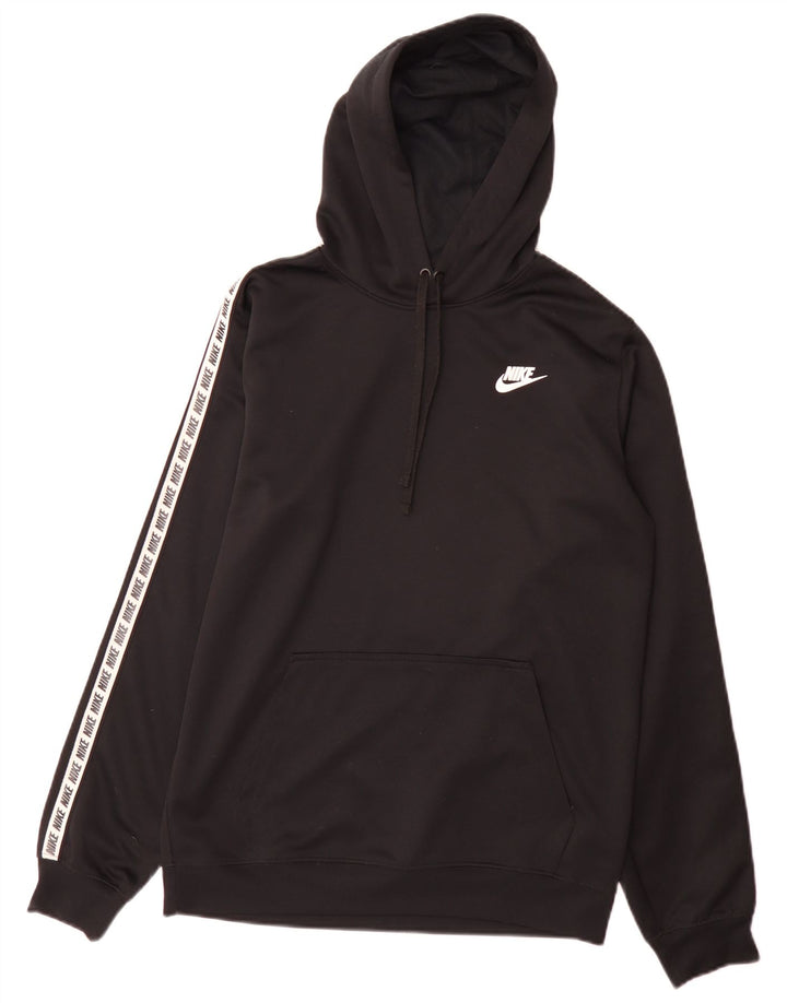 Nike Herren-Kapuzenpullover mit Grafik, Größe S, Schwarz, Polyester