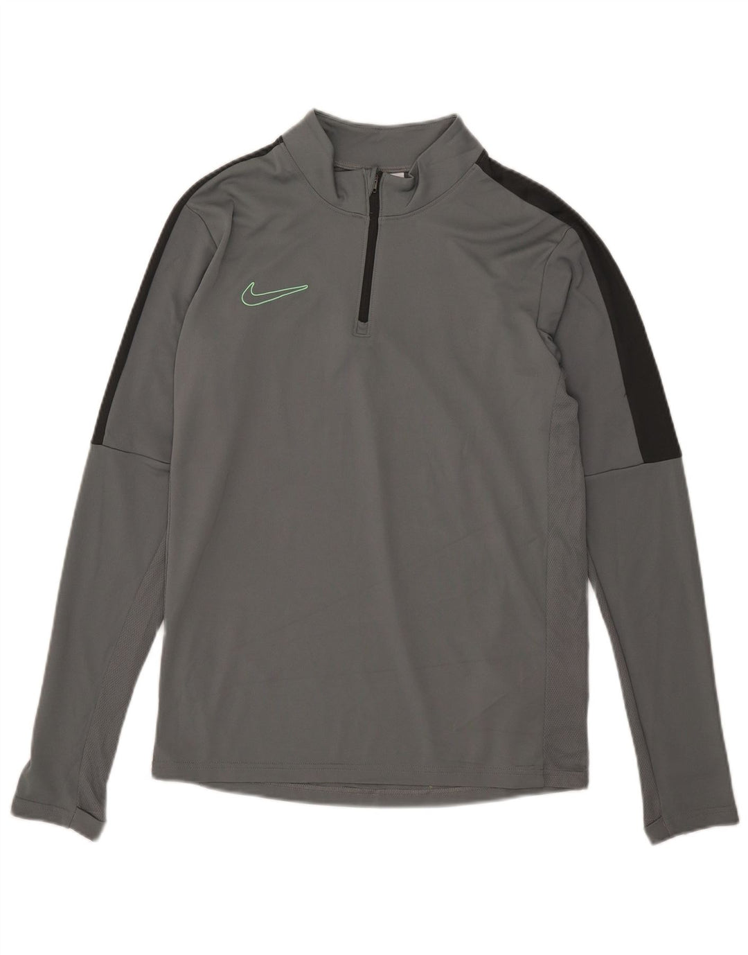 Nike Herren Dri Fit Pullover-Trainingsanzug mit Reißverschluss, Größe S, Grau, Farbblock