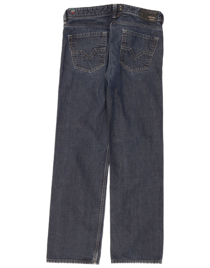 Diesel Herren Larkee Regular Straight Jeans W33 L32 Marineblaue Baumwolle