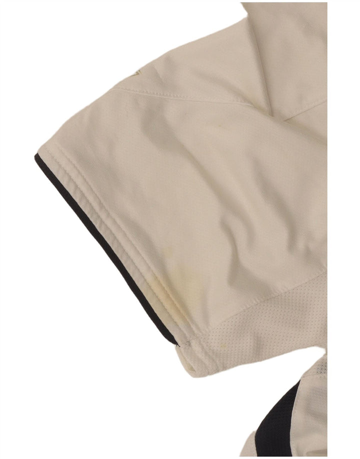 REEBOK Herren-T-Shirt-Oberteil aus mittelweißem Colourblock-Polyester