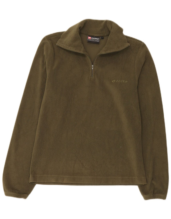 Lotto Damen-Fleecepullover mit Reißverschluss am Hals, Gr. 10, Größe S, Grün, Sport