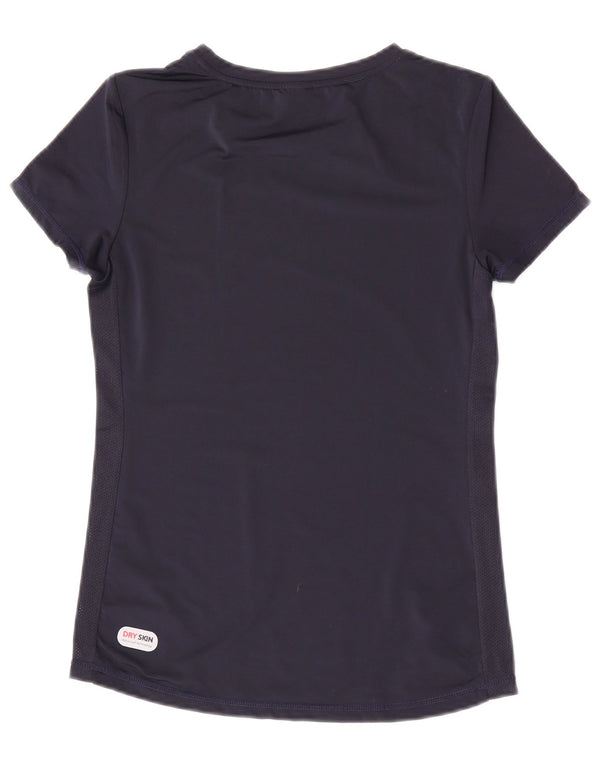 Arena Grafik-T-Shirt für Damen, UK 10, Größe S, Marineblau, Polyester