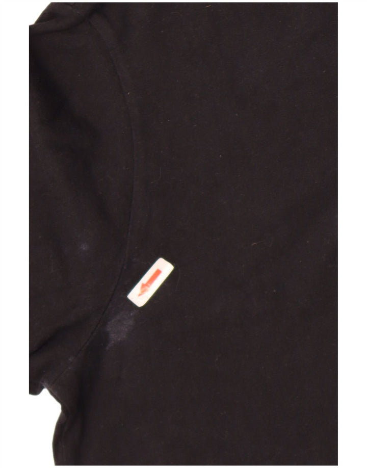 Nike Herren-T-Shirt mit Grafik, mittelgroß, schwarze Baumwolle
