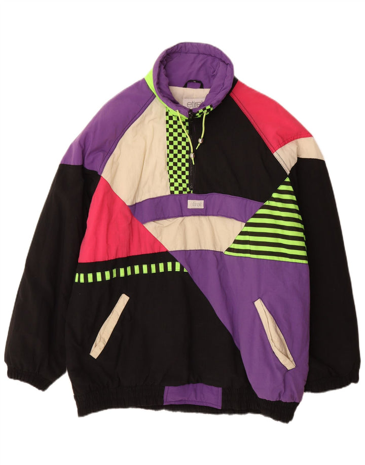 Etirel Herren-Pullover-Skijacke, Größe 40, groß, mehrfarbig, Farbblock