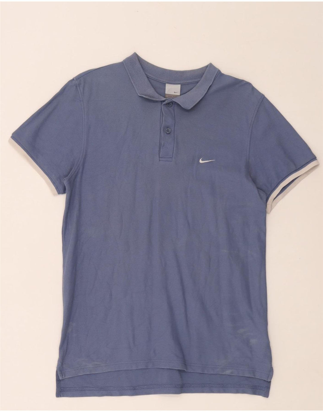 Nike Herren-Poloshirt, große blaue Baumwolle