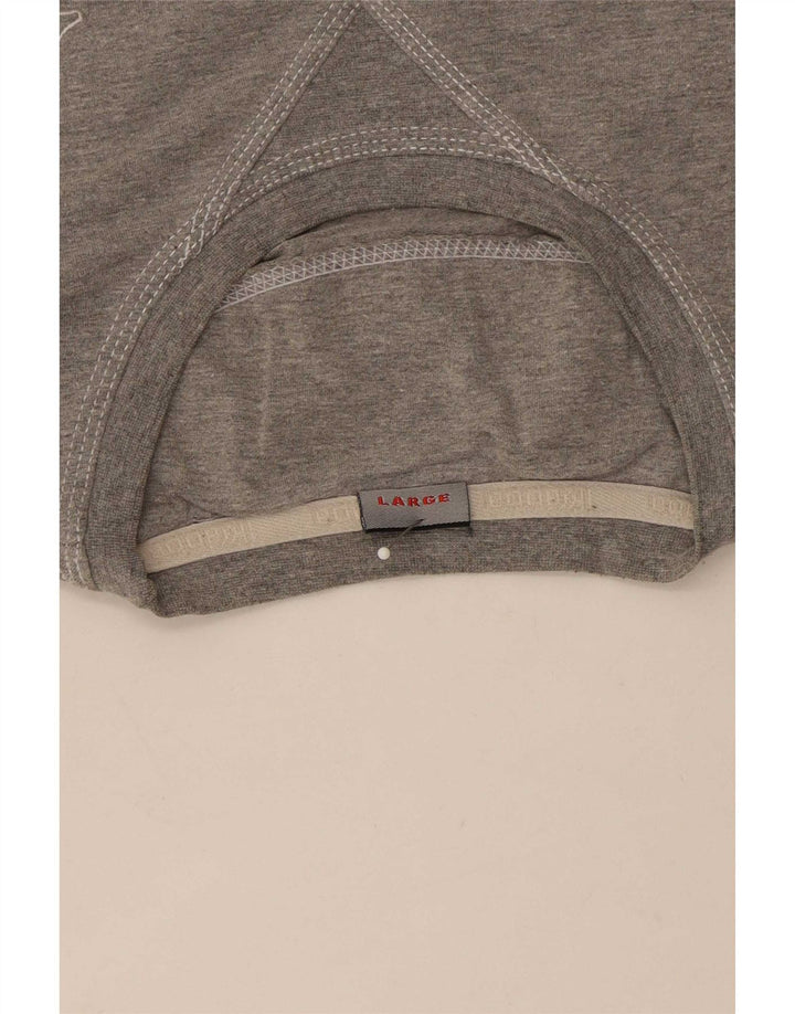 Kappa Herren T-Shirt Top Large Grau meliert