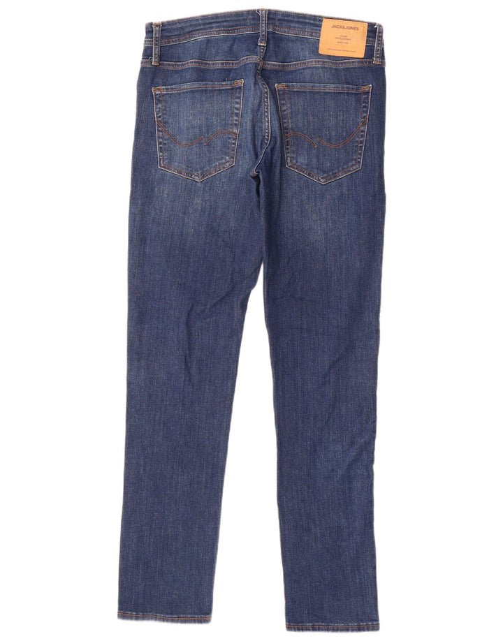 Jack & Jones Herren Slim Jeans W32 L32 Blaue Baumwolle