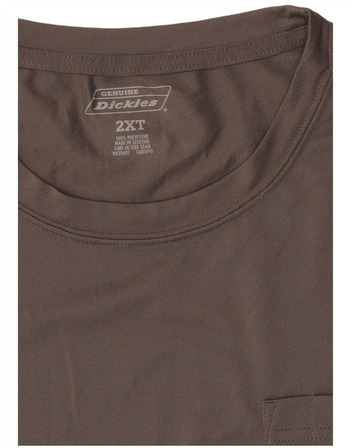 Dickies Herren-T-Shirt-Oberteil, 2XL, Grau, Polyester