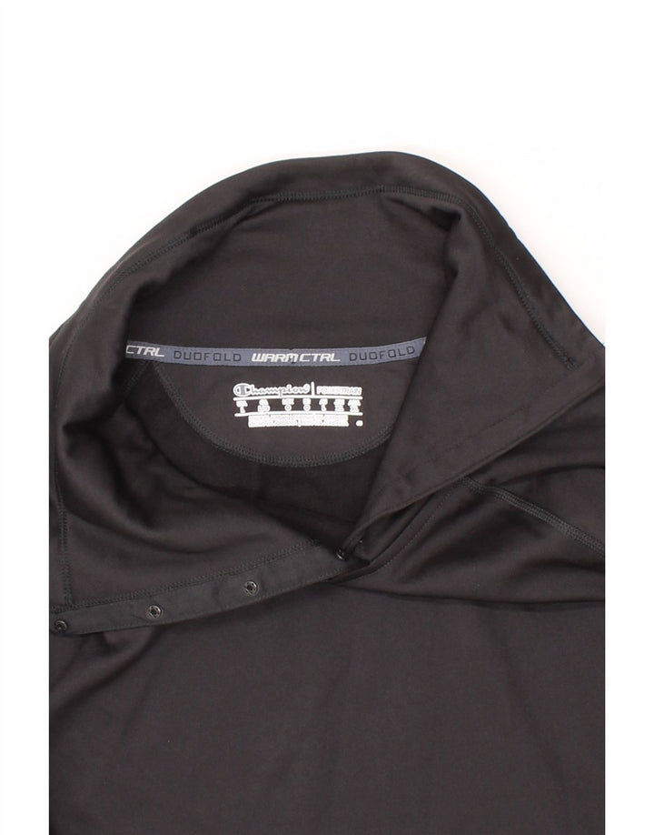CHAMPION Womens Top Long Sleeve UK 16 Large Black Polyester Vintage Champion and Second-Hand Champion from Messina Hembry 